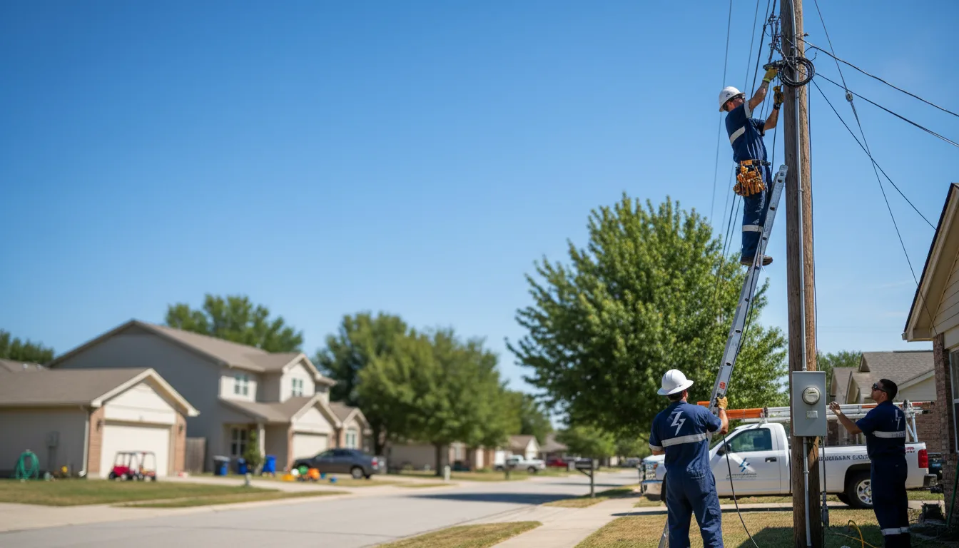 Residential electrician providing installation services in Prattville, AL